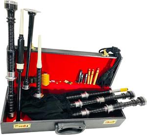 Gaita de cimbalón escocesa para bandas de gaitas, instrumentos de viento de madera, gaitas de cimbalón negras de alta calidad de GNG IMPEX - Product Image 2