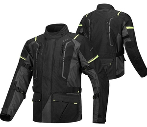 Chaqueta de Motociclismo LS2 Unisex de Manga Larga, Resistente al Viento, Transpirable, Ignífuga, Tallas Grandes, para Todas las Estaciones, Negra y Gris - Product Image 3