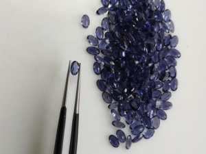 Iolite naturelle 5x3MM, coupe ovale, meilleure qualité, pierre précieuse en vrac avec effets pleochroïques pour la fabrication de bijoux - Product Image 3
