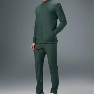 ชุดวอร์มโพลีเอสเตอร์สแปนเด็กซ์คุณภาพสูง ชุดกีฬาแบบเรียบง่ายสำหรับฤดูใบไม้ร่วง ชุดวอร์มผู้ชาย 2 ชิ้น - Product Image 5