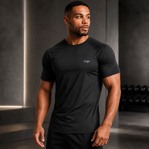 Camiseta Deportiva de Compresión para Hombre, Fabricada a Medida por OEM, de Nailon y Elastano, Ligera, Ajustada, para Entrenamiento y Gimnasio - Product Image 5