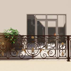 Rampe de balcon moderne en acier inoxydable sur mesure avec métal renforcé pour une protection extérieure sécurisée - Product Image 3