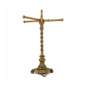 Premium Brass Jewelry Stand with Rotating Arms Necklace Bracelet Holder Elegant <b>Vanity</b> Organizer Display Rack for Home Decor Use - Product Image 1