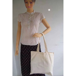 Durable Eco Friendly Canvas Tote <b>Bag</b> with 60cm <b>Long</b> Cotton Rope Handles Custom Color Options Natural Design Reusable Shopping - Product Image 2