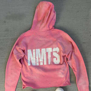 Sudadera con capucha metálica con tachuelas y pedrería para hombre y mujer 2026, verde taupe, oversize, con hombros con púas, estilo urbano, top tipo jersey - Product Image 2