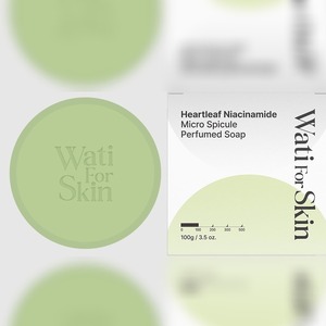 Savon en barre coréen K-Beauty Whatiforskin Heartleaf Niacinamide Micro-Spicule Parfumé Fabriqué en Corée - Product Image 1