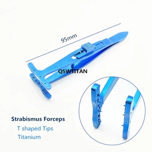 Pinzas Oftálmicas para Estrabismo, Fórceps Reutilizables para Cirugía Oftálmica Manual, de Titanio Ergonómico con 13 Posiciones de Mandíbula - Product Image 6
