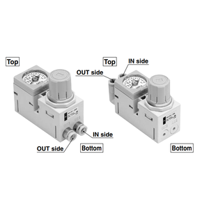 Régulateur de collecteur compact SMC Pneumatics ARM10F1-06G régulateur haute pression - Product Image 2