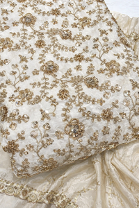Fournisseur en gros de tissus en soie brodés de perles, Fabricant de tissus en soie brodés de perles en Inde, Tissu en soie brodé avec des perles F - Product Image 5