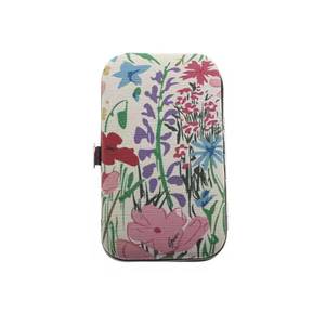 Classic 5 in 1 Nail <b>Kit</b> with Stainless Steel Tools Portable Case <b>Manicure</b> Set Red Floral Design - Product Image 4