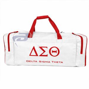 Sacs de sport Delta Sigma Theta Sorority personnalisés, sacs de voyage grecs, sacs de sport durables, légers, grande capacité, sacs de week-end - Product Image 1