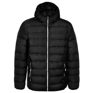 Hooded Heavy Designer Puff Padded Coat Oversized Down Bubble Winter Custom Men Puffer <b>Jacket</b> with Sleeve - Product Image 3