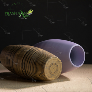 Vase de table en bambou minimaliste moderne fabriqué à la main au Vietnam pour la décoration de la maison et du bureau - Product Image 5
