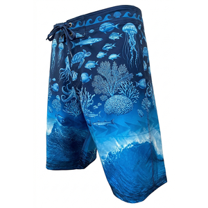 Custom Celestial Sun Moon Star Print <b>Men</b>’s Swim <b>Trunks</b> Beach Shorts in multi colors - Product Image 3