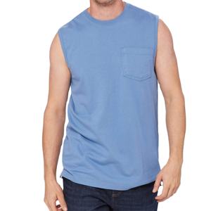 Camiseta sin mangas de calidad superior para hombre con bolsillo Diseño elegante de algodón suave para Camiseta de algodón 100% para hombre con estampado holgado - Product Image 2