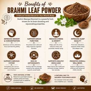 Polvo de Hoja de Brahmi (Bacopa Monnieri) 100% Puro y Natural a Granel, Polvo de Brahmi de Primera Calidad para la Caída del Cabello, Crecimiento del Cabello y Cuidado de la Piel - Product Image 4