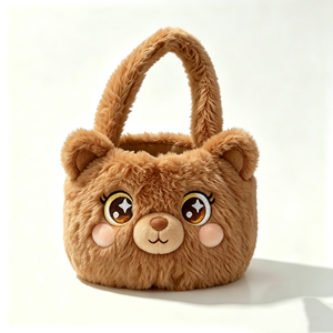 Custom Plush <b>Panda</b> Bag ,Cute <b>Panda</b> Handbag, Soft Fluffy Plush Bucket Bag,<b>Panda</b> Purse ,Animal Plush Shoulder Bag - Product Image 5