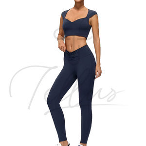 Best Selling Wholesale Women Yoga Set Latest Design Women Yoga Set Sustainable Women Yoga Set - Product Image 3