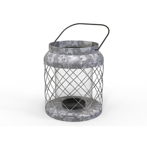 Iron Wire Candle <b>Lantern</b> with Handle Heat Resistant Metal <b>Hurricane</b> Holder for Home Decoration Indoor Outdoor Use - Product Image 3
