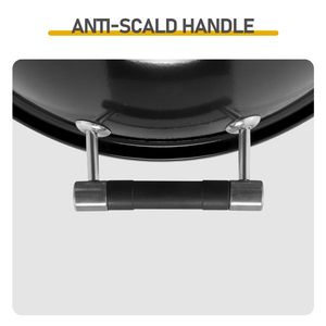 1600W Portable Double Layer <b>Electric</b> Countertop <b>BBQ</b> Grill Indoor/<b>Outdoor</b> Use with Black Color - Product Image 4