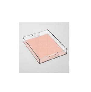 Eco-Friendly Transparent Acrylic Serving Tray Modern Luxury Durable Acrylic Tray for Hotel Home Table Top Tray At Best Sale - Product Image 6