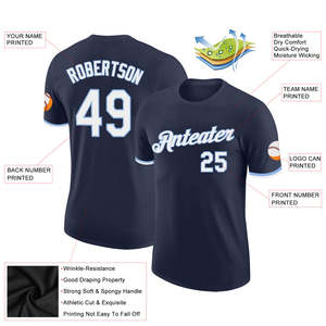 Camiseta de Béisbol Personalizada para Hombre, Uniforme de Equipo, Nombre y Número Personalizados, Camiseta Deportiva, Proveedor de Camisetas Deportivas Sublimadas OEM - Product Image 2