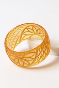 Classic Epoxy Resin Carved Bangle Stack With Premium Quality for Women Daily Wear Party Festive Luxury Fashion Jewelry <b>Bracelet</b> - Product Image 5