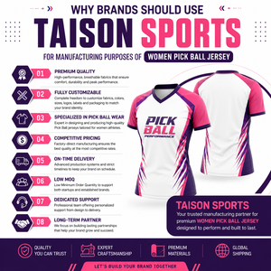 เสื้อพิคเคิลบอลแบบยูนิเซ็กซ์ ผ้าโพลีเอสเตอร์อินเตอร์ล็อค 240gsm ป้องกันรังสียูวี ป้องกันแบคทีเรีย ระบายอากาศได้ดี สกรีนหมายเลข/ชื่อได้ ไซส์ใหญ่ แขนสั้น - Product Image 5