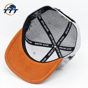 Casquette Snapback personnalisée à 6 panneaux avec logo brodé, visière plate en daim, fabrication au Vietnam, OEM ODM, vente en gros, usine de chapeaux streetwear - Product Image 4