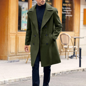 Fashionable Winter <b>Men</b> Coat Long <b>Overcoat</b> Woolen Classic Stylish Warm Outdoor Casual Everyday Breathable High Quality - Product Image 2