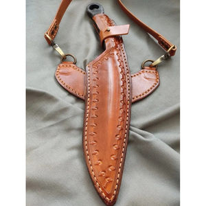 Cuchillo de Cocina Burraq Hecho a Mano, Estilo Medieval, Forjado en Acero al Carbono, Multifuncional, Hoja No Ajustable, Grosor Personalizable - Product Image 6