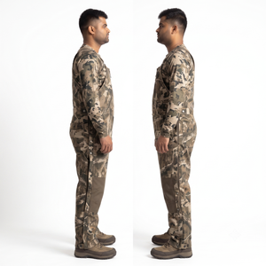 <b>Men's</b> Camouflage Hunting Bib Overalls 12oz Cotton Duck Wind-resistant <b>Wader</b>-Compatible Avant-Garde Field Wear Custom OEM - Product Image 3