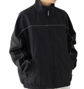 Veste de sport pour homme personnalisée, coupe-vent en nylon, fermeture éclair, haute qualité, pour le camping et les activités de plein air - Product Image 1