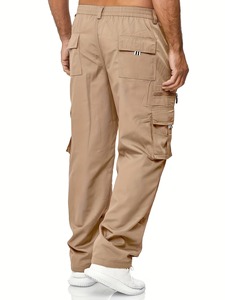 Pantalon cargo décontracté pour homme, séchage rapide, coupe ample, polyester, style tendance, plusieurs poches, 4 saisons - Product Image 3