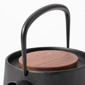 Théière Nambu Tekki "tetu", fabriquée au JAPON, théière en fonte, revêtement émaillé intérieur, avec passoire à thé en acier inoxydable - Product Image 6