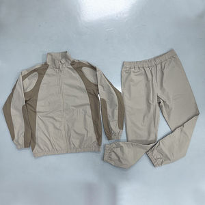 Trajes deportivos de dos piezas con cremallera, reflectantes, para correr, de poliéster y nailon, cortavientos, de alta calidad, personalizados por fabricantes. - Product Image 2