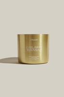 Bougeoir rond en laiton personnalisé 8Oz 10Oz 12Oz Récipient en métal doré pour Noël Récipient en métal de luxe pour la fabrication de bougies