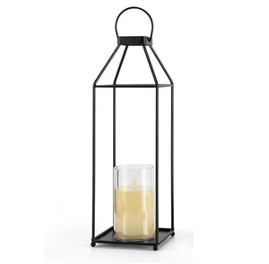 Lanterne à bougie en fer antique, couleur noire, à suspendre ou à poser au sol, décoration d'intérieur, lanterne résistante à la chaleur pour les mariages et les fêtes - Product Image 6