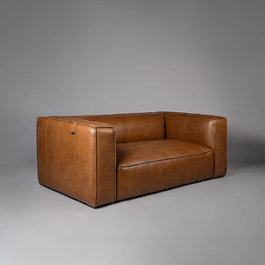 Sofá Chesterfield de Cuero de Última Moda, de 2 Plazas, Diseño Acolchado con Estilo Industrial para Sala de Estar de Apartamento - Product Image 3