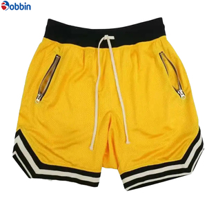 Pantalones Cortos Deportivos Cómodos para Hombre, Personalizados con Estampado Frontal, de Malla de Poliéster de Color Sólido, Ecológicos y de Secado Rápido - Product Image 3