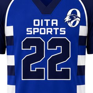 Ensemble de lacrosse bleu roi et blanc pour hommes – Maillot et short légers, uniforme d'équipe respirant, tenue de sport athlétique pour la compétition - Product Image 5