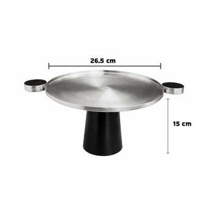 Premium <b>Silver</b> Pedestal Cake Stand Stainless Steel Dessert Display for Hotel Restaurant Buffet Catering Cake stand platter - Product Image 2