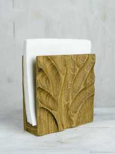 Abdul Royal World Export Porte-boîte à mouchoirs en bois fait main, style vintage, sur pied, pour la maison, les tables à manger et les tables basses - Product Image 4