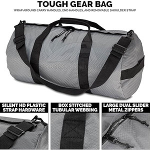 Bolsas de gimnasio informales de nailon duradero para hombres y mujeres, correa ajustable con capacidad de 30-40L - Product Image 2