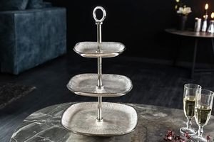 Decorative <b>3</b> <b>Tier</b> <b>Cake</b> <b>Stand</b> Shiny Polished Metal <b>Cake</b> Platter Luxury Wedding Table Centerpieces Three <b>Tier</b> Metal <b>Cake</b> <b>Stand</b> - Product Image 4