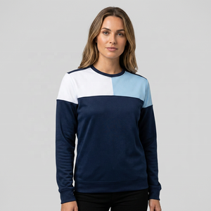 Sudadera de Cuello Redondo con Bloques de Color para Hombre, Corte Regular, Tejido de Algodón, Estilo Casual para Otoño - Product Image 3