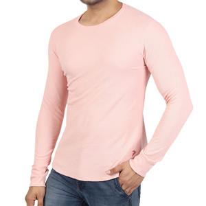 T-shirt unisexe à col rond, couleur unie, coupe ajustée, côtelé, 250 GSM, coton, streetwear, fabrication OEM ODM, fournisseur USA, logo personnalisé - Product Image 2