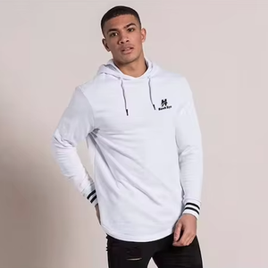 Sudadera con Capucha para Hombre, Invierno 2026, Forro Polar Sólido, Transpirable, Algodón/Poliéster, para Correr y Entrenamiento en Gimnasio - Product Image 4