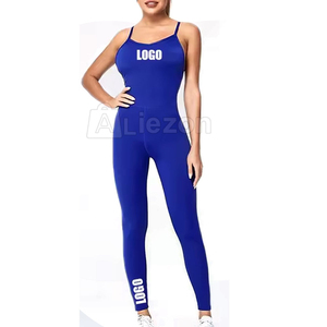 Combinaison une pièce pour femme, couleurs personnalisables, col carré croisé, effet ventre plat, respirante, pantalon d'extérieur, Spandex Polyester - Product Image 5