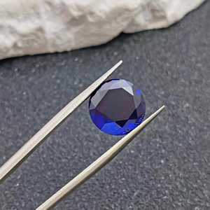 Espinela Azul Intenso, Gema Redonda Facetada, Corte Brillante, Espinela Suelta en Varios Tamaños, Ideal para Joyería al por Mayor - Product Image 6